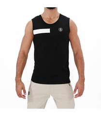 Débardeur TOF PARIS Round Collar Tanktop YOU 100% Cotton Jersay Tank Black 12