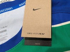 Nike Court Slam Men’s Dri-FIT ADV Tennis Top – FZ6934 539 – Blue – Size: L – NWT