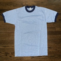 Vintage Men’s Blue Two Tone 60s/70s Towncraft Ringer T-Shirt Size Large