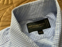 New&Lingwood Jermyn St Mens Shirts X 2 Tailored Fit 15.5 Double Cuff X 2
