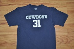 t-shirt medium dallas cowboys roy williams #31 football 21 inches pit to pit