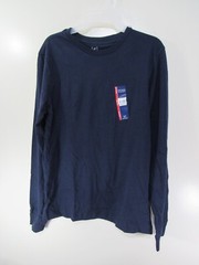 New Mens George Crew T Shirt Size S 34 36 Blue Long Sleeve