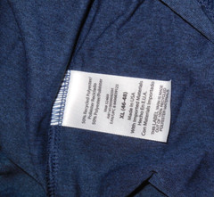 NWT ATHLETIC WORKS MENS XL (46-48) Dk Blue Core Jersey Active Dri-Works T-Shirt