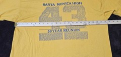 Vintage Single Stitch Santa Monica High Reunion T-Shirt Size Large