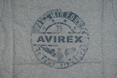 AVIREX Heather Grey Air Force Short Sleeve Crew Neck T-Shirt NEW Small S