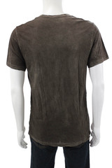 Cotton Citizen Mens Basic Crew Neck T-Shirt Brown Supima Cotton Size M