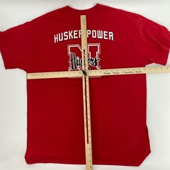 Nebraska Huskers T Shirt Mens Extra Large Red NCAA Go Big Red Power College