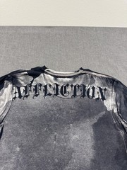 Y2K Affliction T-Shirt Puppet Master Mens All Over Print Graphic Tee Large Black