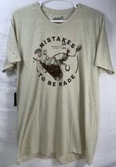 NWT Men Brad Paisley Moon Shine Spirit Mistakes To Be Made Rodeo T-shirt Tan XXL