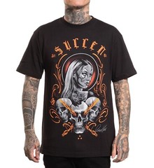 SULLEN CLOTHING COBY CLOWN TATTED GIRL ART STANDARD T-SHIRT