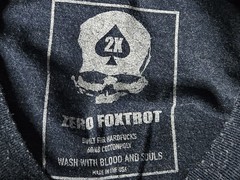 Zero Foxtrot XXL T shirt Loving Feeling Pilot Blue Military Top Gun Skull Head