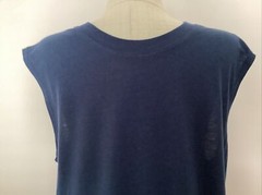 ATHLETIC WORKS DRIWORKS NAVY BLUE TRI BLEND MUSCLE Tank Sz M