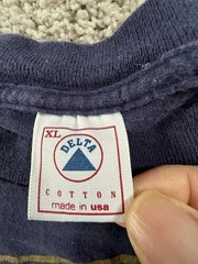Vintage 90s Brandon Missouri Single Stitch T-shirt 2XL Streetwear Blue