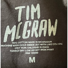 Tim McGraw Concert Tour Graphic T-Shirt Mens Medium Black Country Music Merch