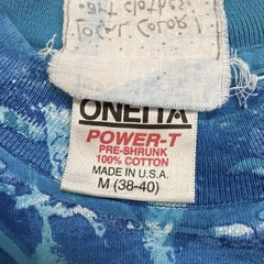 Vintage 90s Nature Tie Dye Ocean Humpback Whale Catalina Island Shirt Size M