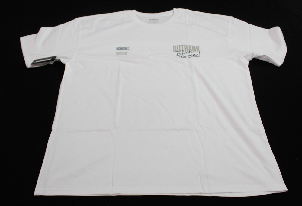 Outrank Men’s 100% Cotton Back To Doin’ Me T-Shirt BL1 White Size 2XL NWT