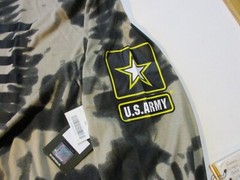 U.S ARMY USA FLAG LONG SLEEVE TIE DYED T-SHIRT 2XL NEW NWT UNITED STATES