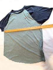 Hollister Tee T-shirt Mens Sz M Medium Blue / Green Heather Short Sleeve Y2K