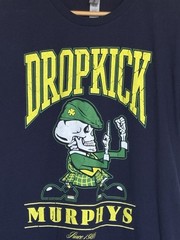 Dropkick Murphys Tshirt Mens Large Short Sleeve Navy Blue Boston Celtic Punk USA