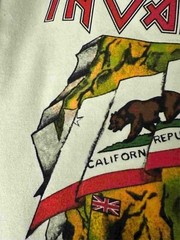 Iron Maiden California Invasion 1985 Raglan S to 3XL