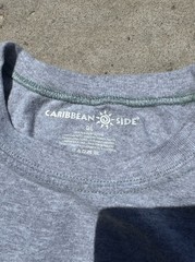 Caribbean Side Men’s Gray Cotton Knit Sleeveless Cabo San Lucas Logo T-Shirt L