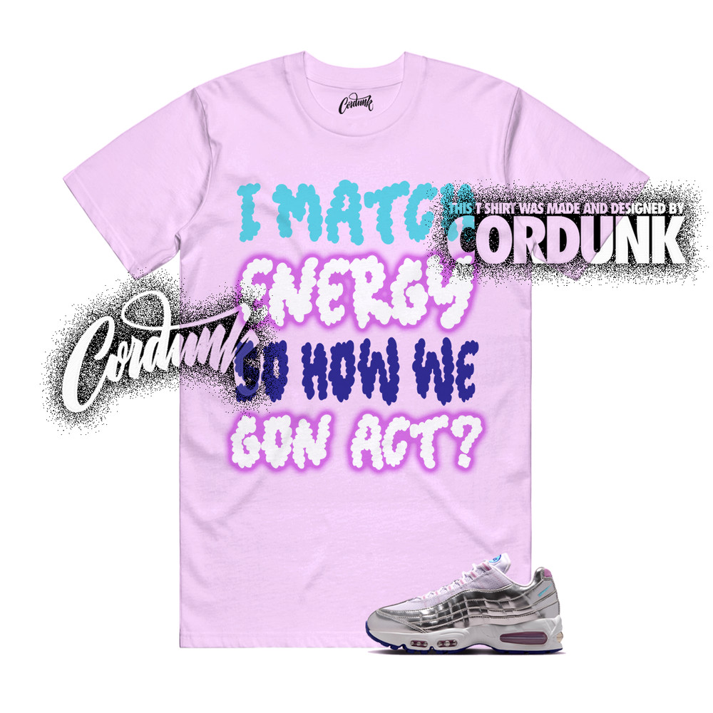 Air Max 95 Big Bubble All Star Chrome Barely Grape T Shirt Match MATCH