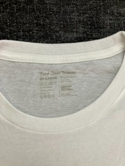 Fresh Clean Threads T-Shirt Mens 2XL White Soft Knit Cotton Crew Neck Casual