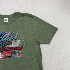 Dirt Track Racing Shirt Mens Large L Green 10th Annual Silver Dollar Nationals