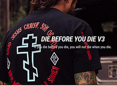 SC IRREGULARS JESUS PRAYER DIE BEFORE YOU DIE SS T-SHIRT LARGE NSW DEVGRU SEALED