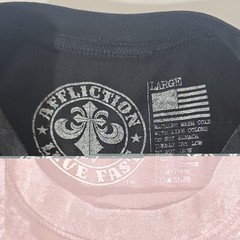 Affliction Live Fast 1973 Seek And Destroy Lost Souls Graphic T-Shirt Size Large