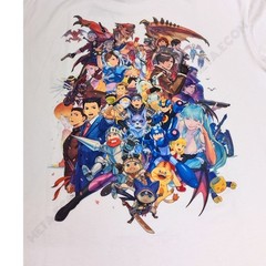 Tee Uniqlo Capcom Game 40th Anniversary Graphic White NWT Size L UT Collection