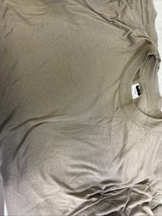 USGI Soffe 50 Poly 50 Cotton T-shirts Xlarge Short Sleeve Crew TAN 499 XL 2pack