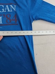 Rowdy Gentlemen Reagan Bush 84 Logo Mens Medium Blue Long Sleeve T-shirt