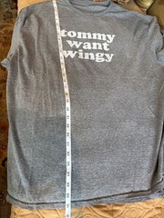 Tommy Want Wingy Graphic T Shirt Gray Novelty Tommy Boy Movie Quote Tee XL
