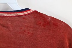 Vintage 40s 50s Mens S Rayon Durene Knit Chain Stitch Salem Jersey T-Shirt USA