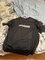 Diamonds, new era, black XL partial button up t-shirt
