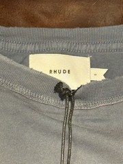 Rhude Men’s Reverse Tee Small Sundry Steele Blue New Boxy Fit $285