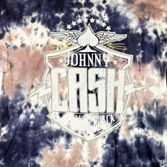 Johnny Cash Tie Dye T-Shirt Mens Large Man In Black Logo County Music Nashville