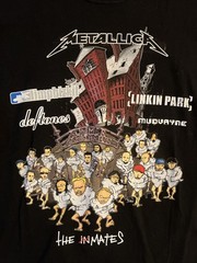 Metallica 2003 Summer Sanitarium Tour T-Shirt Vintage Y2K, Black, Size M