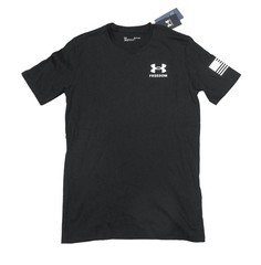 Under Armour Men’s Black UA Freedom New Flag Short Sleeve T-Shirt (S)