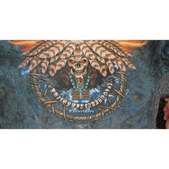 Easyriders Y2K T-Shirt Native Skull Dreamcatcher Mineral Wash Mens L