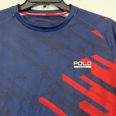 Ralph Lauren Polo Sport Light Weight T Shirt Mens Large USA Stars Red Blue L