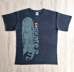 Vintage SKATE 2 Shirt L Video Games Promo EA Sports Etnies Tony Hawk Pro Skater