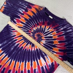 Vintage Sundog Shirt Mens Large Purple Spiral Tie Dye Psychedelic Made USA 90s