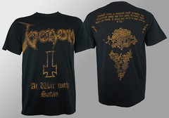 Authentic VENOM Band At War With Satan T-Shirt S M L XL XXL Conrad Lant NEW