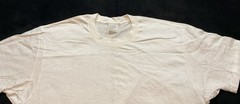 Sears Mens Store Vintage Plain White T Shirt Blank 100% Combed Cotton Large Tall