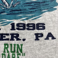 Vintage “NO WOMEN” Running Race T-shirt Tank Top Size L USA Lancaster Pa Nike