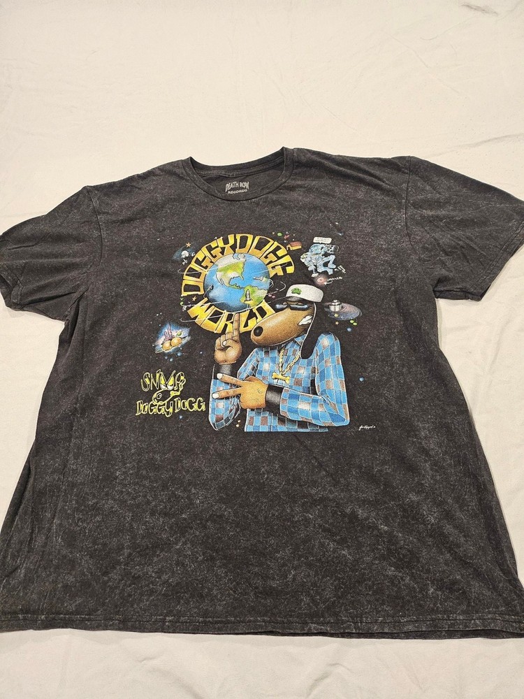vintage Death Row Records Size LARGE snoop doggy dogg world Short Sleeve ShirtL
