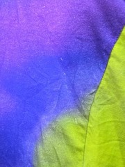 CSG Champs Sports Gear Purple & Green Tie Dye T-Shirt Size Large 90s Style Y2K