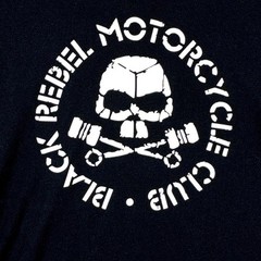 Black Rebel Motorcycle Club Tshirt Mens L Black White Skull Biker Rock Band USA
